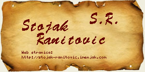Stojak Ranitović vizit kartica